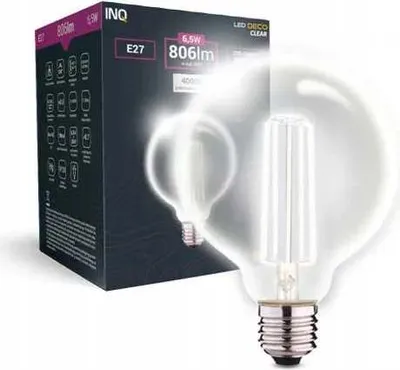 Obrázok produktu pre Žiarovka LED G125 Globe E27 6,5W 4000K
