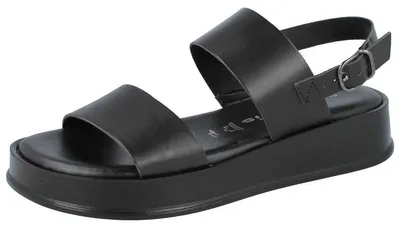 Produktbild von TAMARIS Damen Sandalette schwarz Glattleder - Größe: 38