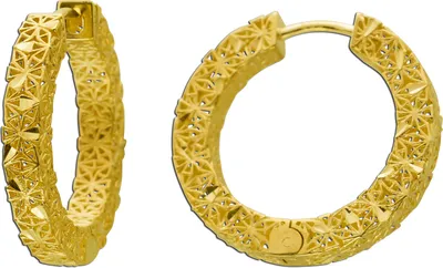 Produktbild von Creolen Gelbgold 333 8K 21mm Klapp Scharnier