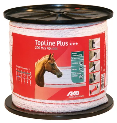 Produktbild von 200 m Weidezaunband TopLine Plus Breite 40 mm Bruchlast 230 kg TriCond