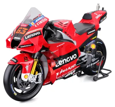 Zdjęcie produktu dla Maisto 32229 - Model motocykla - MotoGP Ducati Lenovo '22 Francesco Bagnaia #63 (skala 1:6) model motocykla