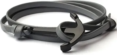 Produktbild von Elegantes Herrenarmband NO-34384 in Grau KP34384