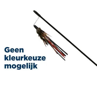 Immagine prodotto di Spielangel mit Lederbändchen und Federn 50 cm