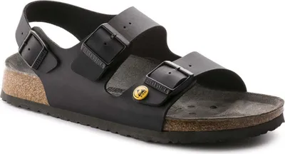 Produktbild von Birkenstock Milano ESD BF Sandale schwarz Weite: schmal  Größe 38