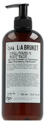 Produktbild von L:A BRUKET 094, Körper, Flüssigseife, Wirkt beruhigend, Entspannung, Lavendel, Rosmarin, Salbei, CE, 450 ml