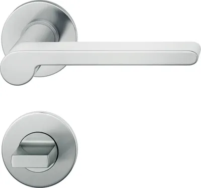 Produktbild von FSB Türbeschlag 10 1021 | Türgriff auf Flachrosette WC, 38-42 | Edelstahl