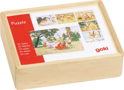Produktbild von Würfelpuzzle Märchen, Holz