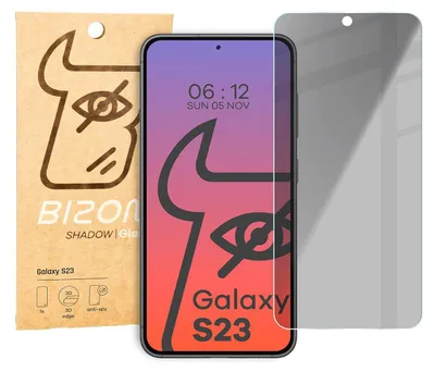Produktbild von Bizon Glass Clear Shadow Privacy Panzerglas für Galaxy S23, getönt