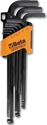 Produktbild von Beta Tools 9tlg Sechskant-Stiftschlüsselsatz 96BP/SC9 Stahl 000960974