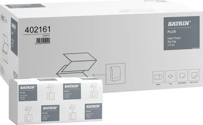 A product box and a smaller package of hand towels are shown against a light gray and white background.