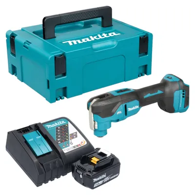 Image de Outil multifonction sans fil Makita DTM 53 RF1J 18 V OIS / Starlock Brushless + 1 batterie 3,0 Ah + chargeur + Makpac