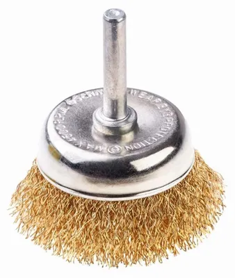 Immagine prodotto di Spazzola abrasiva Schmith, diametro 100 mm, attacco 6 mm, filo di acciaio ondulato, spazzola metallica per smerigliatrici angolari Flex