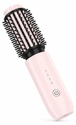 Produktbild von Elektrische Lockenbürste mit Akku, 40mm Rundbürste Lockenstab, 4 Temperaturstufen 150-210°C, Haarstyler für Volumen und große Locken