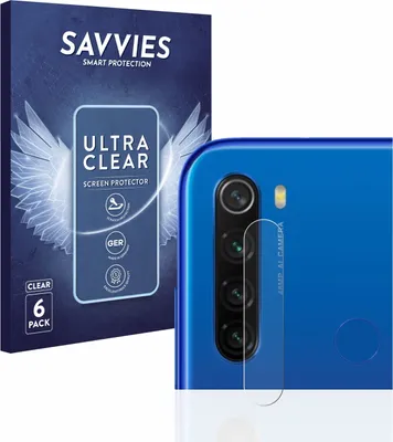 Produktbild von 6x Für Xiaomi Redmi Note 8T (NUR Kameraschutz) Schutzfolie Savvies Displayschutz Display Schutz Folie Klar Transparent