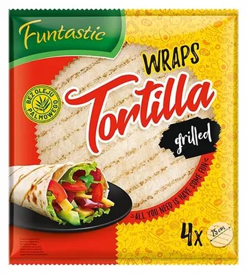 Zdjęcie produktu dla Tortilla pszenna do grillowania 4 sztuki 25 cm