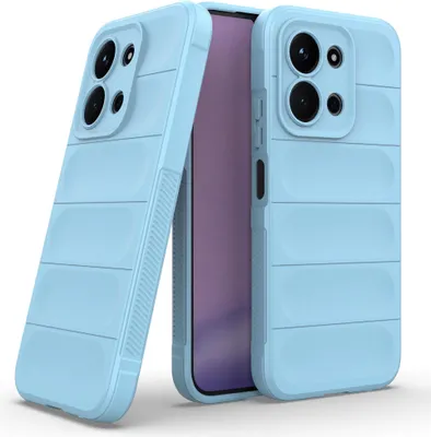 Produktbild von Handy Hülle für Xiaomi Redmi 15C Grip Case Cover Schutzhülle Softgrip Farbe: Hellblau