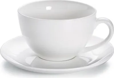 Obrázek produktu pro WHITE BASICS Jumbo šálek s podšálkem