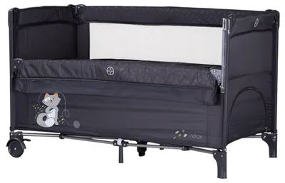 Obrázok produktu pre Detská postieľka s klesajúcou stranou Chipolino - Relax, antracit