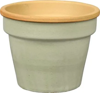 Produktbild von Pflanztopf FloraSelf Keramik glasiert Ø 34 cm H 26,5 cm beige