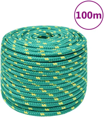 Zdjęcie produktu dla The Living Store Lina do łodzi Zielona 12 mm 100 m Polipropylen