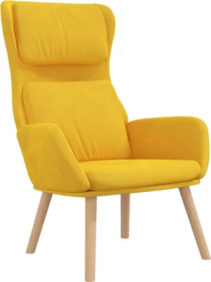 Obrázok produktu pre vidaXL Relaxačné kreslo Mustard Yellow Velvet