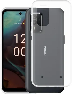 Image de Cazy Coque compatible avec Nokia XR21 Coque en Silicone - Coque Flexible - Transparant