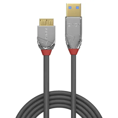 Produktbild von LINDY USB 3.0 Kabel Typ A/Micro-B Cromo Line M/M 1m