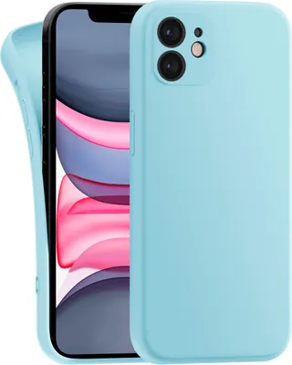 Produktbild von Hülle für Apple iPhone 11 - Handyhülle mit Kameraschutz Cover aus Silikon in Hellblau