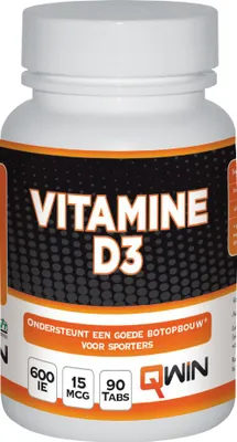 Produktbild von QWIN Vitamin D3 Tabletten, 90 Stück, Nahrungsergänzung