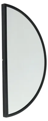 Image de LOFT42  Miroir mural hémisphérique - noir - métal - 60 x 31