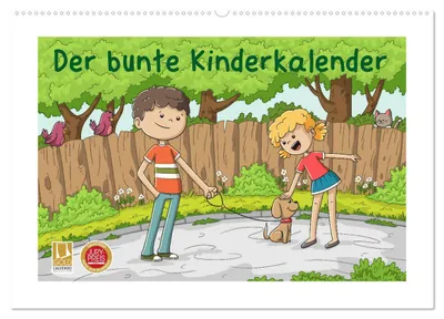 Produktbild von Der bunte Kinderkalender (Wandkalender 2027 DIN A2 quer), CALVENDO Monatskalender