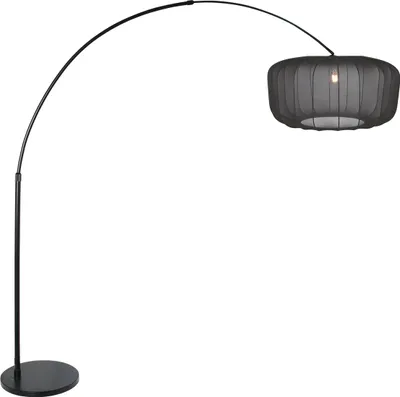 Zdjęcie produktu dla Steinhauer - lampa stojąca - Sparkled Light - czarny - metal tkanina - lampa łukowa - E27 - 4565ZW