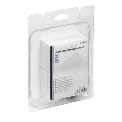 Image de DURABLE Cartes plastiques DURACARD® 0.75 mm, 100 pc, Blanc, 891502