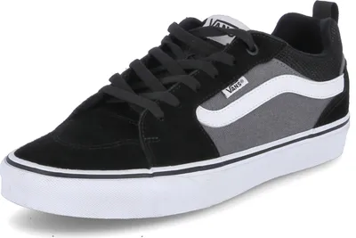Produktbild von Vans VA3MTJT2J 42, Männlich, Erwachsener, Modische Sneakers, Schwarz, Weiß, Einfarbig, Schnürverschluss