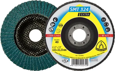 Zdjęcie produktu dla Tarcza Listkowa Lamelka 115Mm P40 Smt324 Płaska