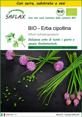Immagine prodotto di SAFLAX Insieme di coltivazione -- Erba cipollina - 250 semi - Allium