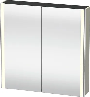 Image de Duravit XSquare armoire de toilette avec éclairage LED, 800x800x155mm, XS7112060600000
