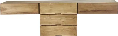 Produktbild von Hängender Waschtisch Unterbau Teakholz 160 cm massiv