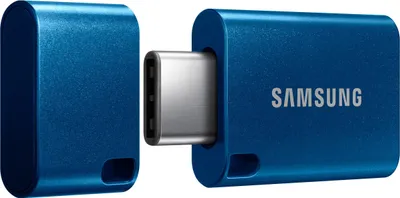 Produktbild von Samsung USB Typ C 256 GB 400 MBs USB 3.1 Flash Laufwerk MUF 256DAAPC Blau Speicher Stick