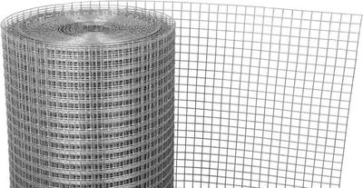 A roll of wire mesh fencing.