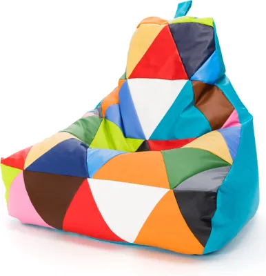 Obrázek produktu pro Ecopuf Keiko Patchwork, sedací vak køeslo sedací vak Outdoor, Tyrkysová E20, M