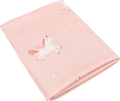 Produktbild von Kidzroom Babydecke 100x80 cm – Kuscheldecke aus Baumwolle mit Charlie dem Fuchs