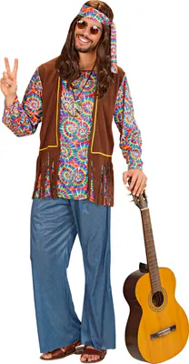 Immagine prodotto di Costume Hippy Psychedelic Hippie - 70s Woodstock L - 52/54