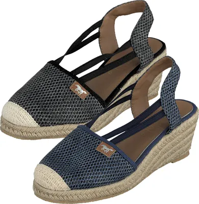 Produktbild von Mustang Damen Sandaletten Keil Sandalen 1395-801, Größe:39 EU, Farbe:Schwarz
