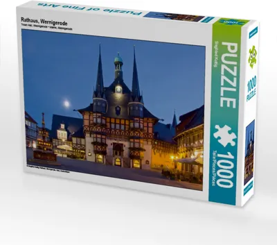 Produktbild von Calvendo Rathaus, Wernigerode 1000 Teile Puzzle quer 640x480mm, Kuttig Siegfried; 7394091