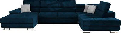 Produktbild von MIRJAN24 Ecksofa Cotere Bis, Bettkasten, U-Form Schlafsofa  (Farbe: Kronos 09 + Kronos 09 + Paros 5, Seite: Rechts)