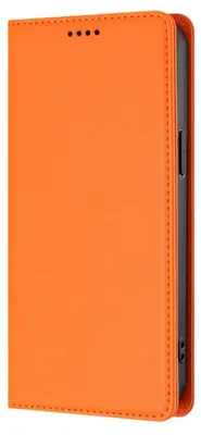 Immagine prodotto di Custodia portafoglio per Google Pixel 11 Pro, in ecopelle traforata, con protezione RFID, colore arancione