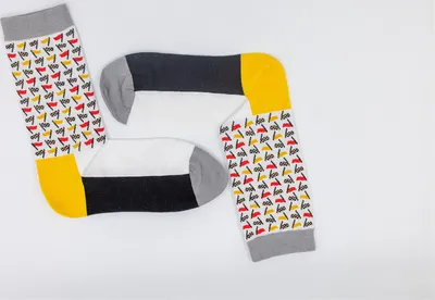 Produktbild von MEGAGROUP 1 Paar Casual Socken Stricksocken Größe 40-44 Fahnemuster