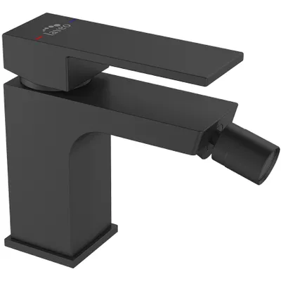 Produktbild von BADLAND Bidetarmatur Wasserhahn KVADRATO Bidetmischer für Badezimmer in Schwarz