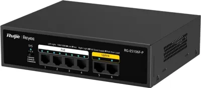 Imagen del producto de Reyee 6-Port 100Mbps, 4 of the ports support PoE/P